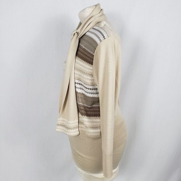 Norton McNaughton Sweater w/Scarf 2X Metallic - Picture 4 of 8